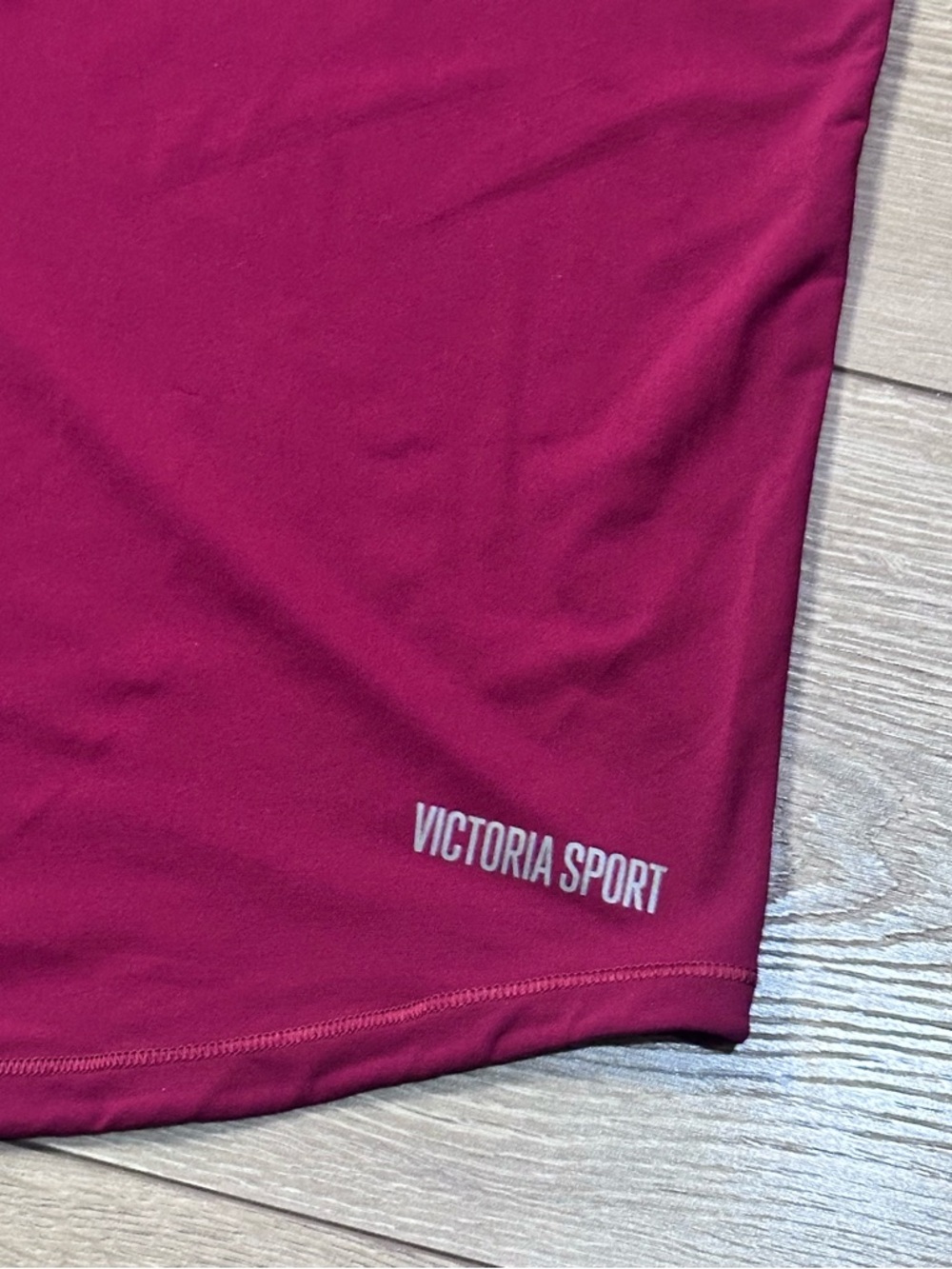 Victoria Sport Maroon Racerback Mesh Active Tank Top - Picture 5 of 12